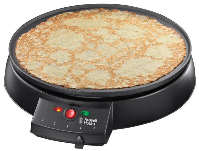 Resigilat: Aparat pentru preparat clatite Russell Hobbs Fiesta 20920-56, 1000W, 30cm, Termostat, Negru