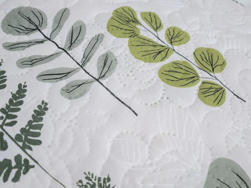 Cuvertura de pat SCANDI NATURE, verde Dimensiune: 170 x 210 cm
