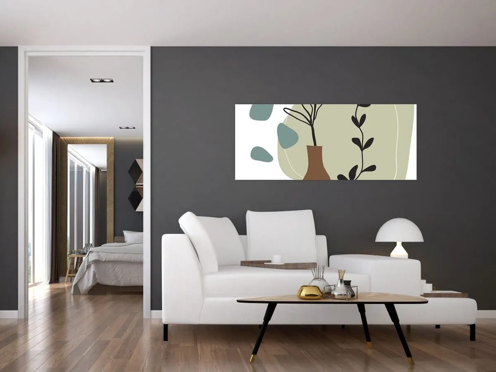 Tablou - Flori într-o vază N⁰2 (120x50 cm)