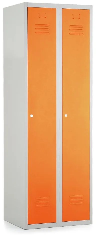 Dulap metalic, 60 x 50 x 180 cm, inchidere cilindrica, portocaliu - ral 2004