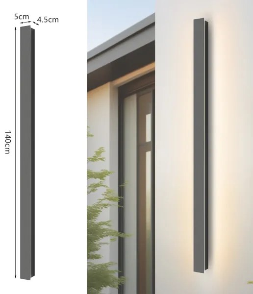 Brilagi - Aplica LED de exterior LINEAR, 32 W, 230 V, 3000 K, IP65, antracit