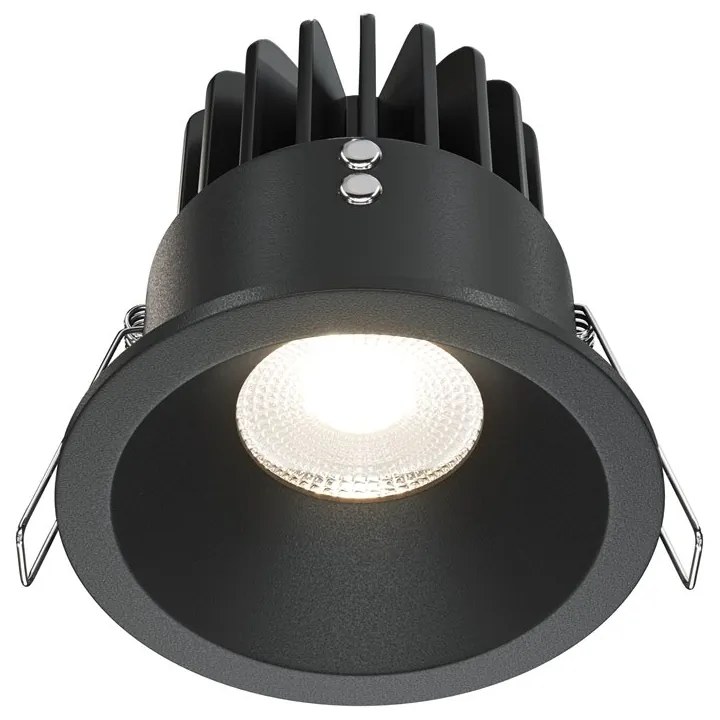 Spot LED incastrabil design modern IP65 Zoom negru 8,5cm 4000K