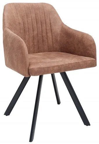Neînvins Scaun de design Lucca vintage maro