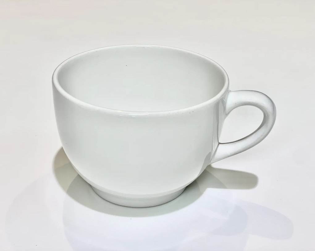 Set 2 Cani Casablanca, glazura alba lucioasa, 350ml