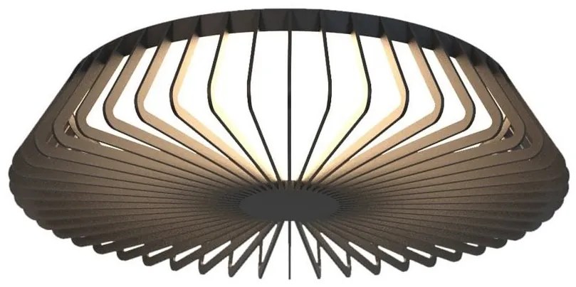 Plafoniera LED Smart dimabila cu telecomanda HIMALAYA 80W neagra