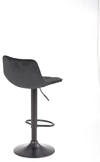 Scaun de bar H95 velvet gri