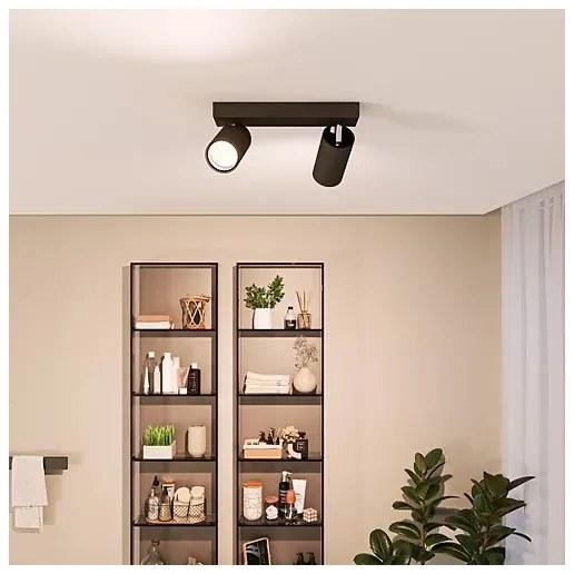 Spot pentru baie Philips IDRIS 2xGU10/5W/230V IP44 negru