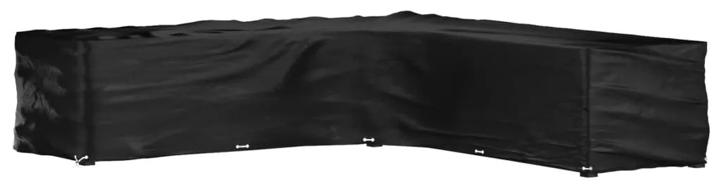 vidaXL Husă mobilier de grădină în formă de L 20 ocheți, 300x300x70 cm