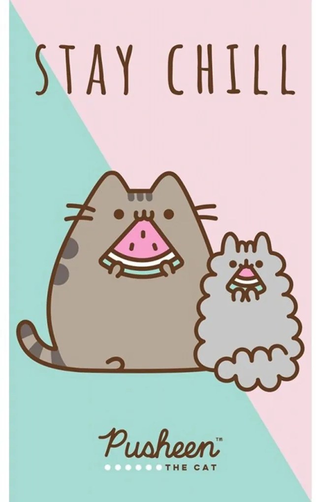 Pusheen Stay Chill prosop de mână, prosop de față, prosop 30x50 cm
