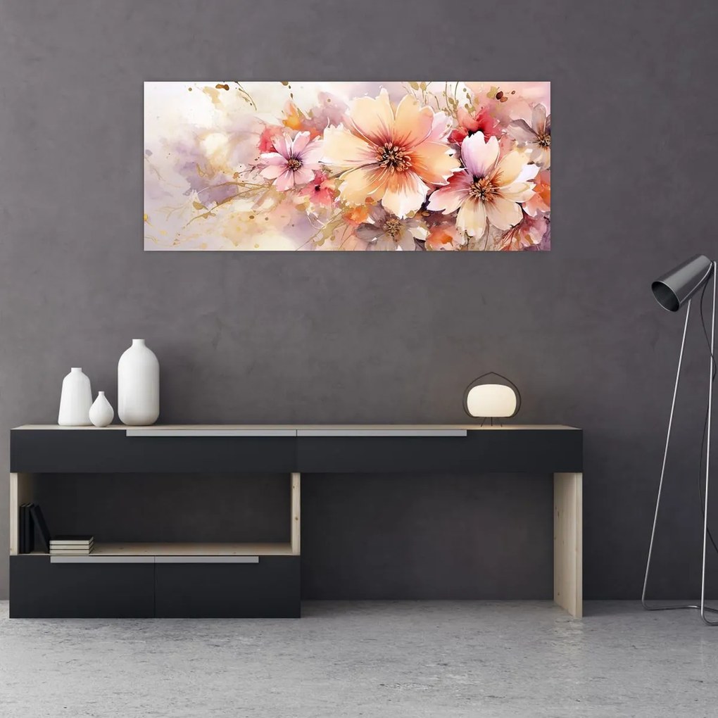 Tablou - Flori (120x50 cm)