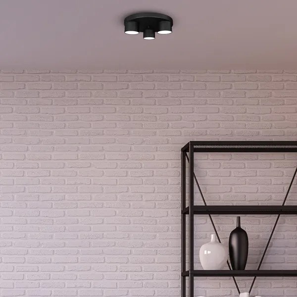 Plafonieră DIXIE 3xGX53/11W/230V neagră