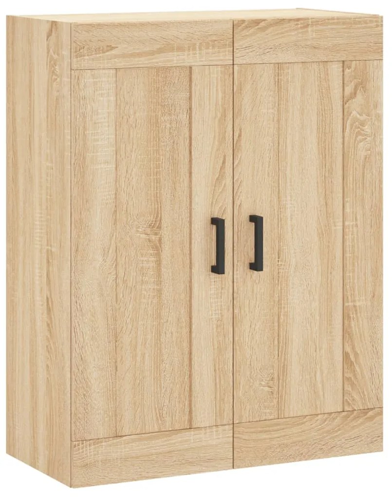 830383 vidaXL Dulap TV pe perete stejar sonoma, 69,5x34x90 cm, lemn prelucrat