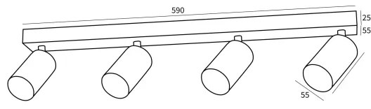 Immax NEO 07265Z - LED RGB+CCT NEO PUNTO 4xGU10/4,8W/230V dimabil