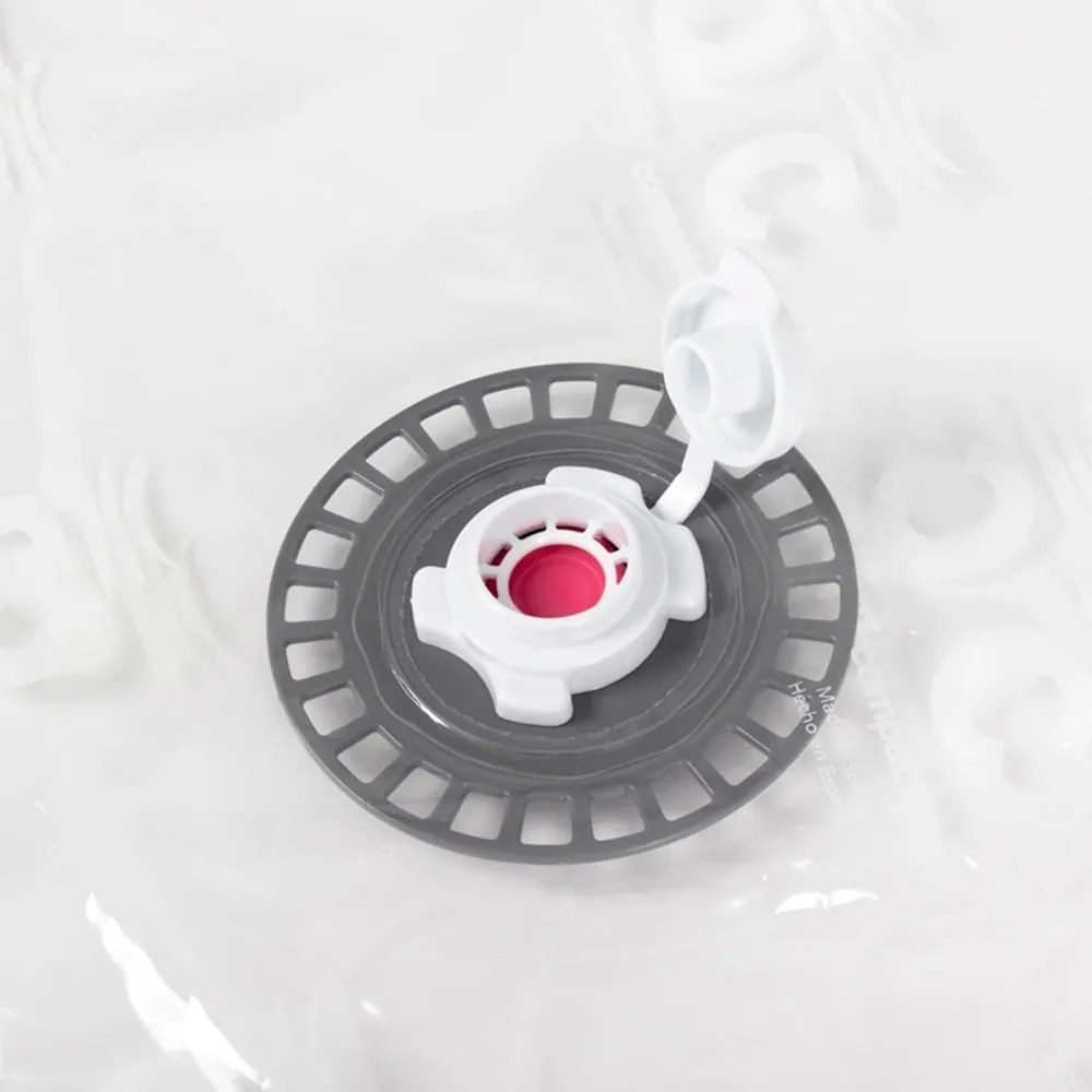 Cutii de depozitare pentru haine 2 buc. din material textil cu vacuum/cu pereți întăriți 65x50x27 cm Life – Compactor