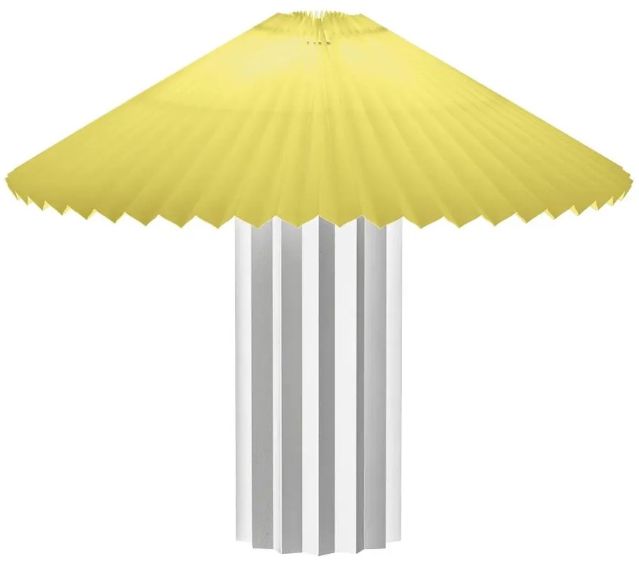 Veioză galbenă-argintie cu intensitate reglabilă cu abajur textil (înălțime 36 cm) Taite – Blomus