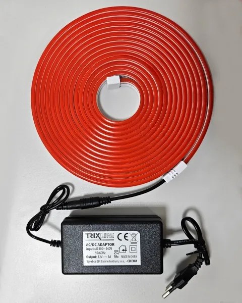 Bandă LED flexibilă NEON LED/10W/230V 5 m IP65 roșu