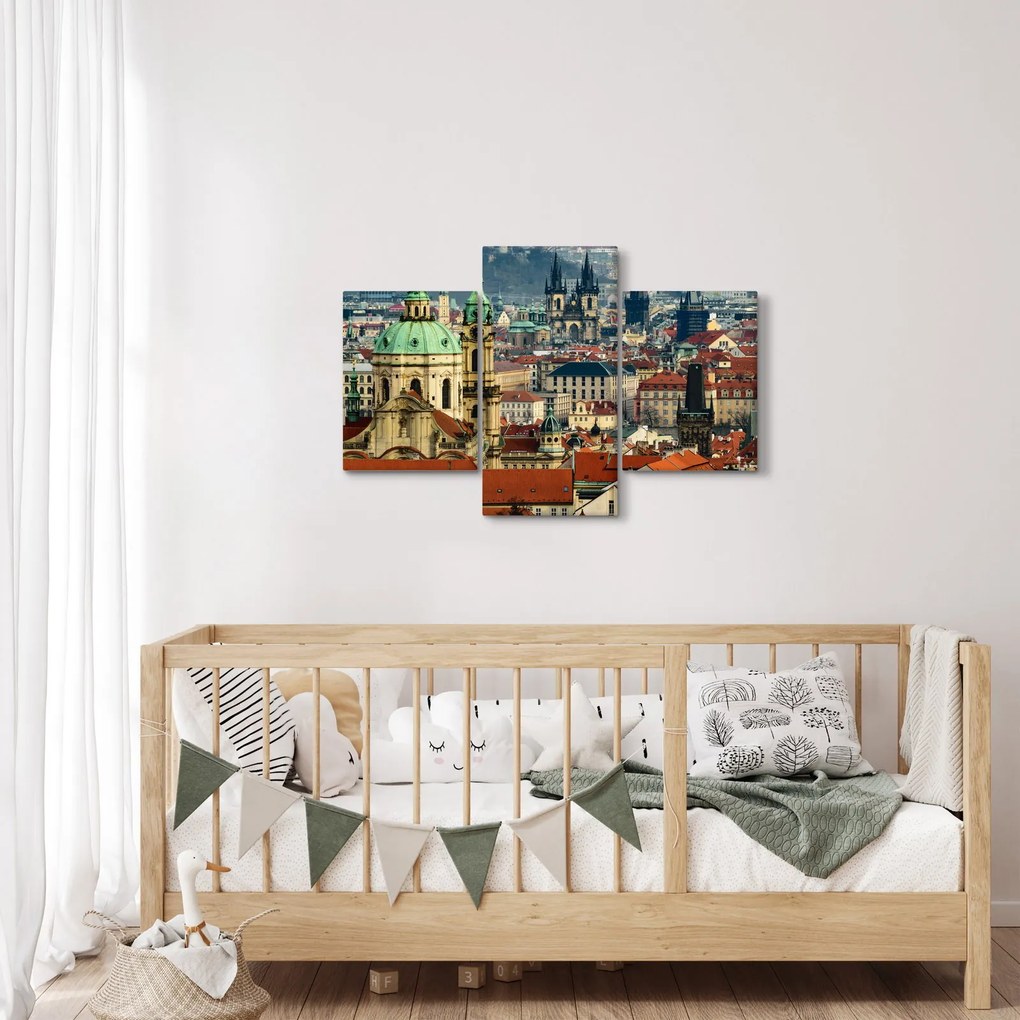 Tablou - Panorama din Praga (90x60 cm)