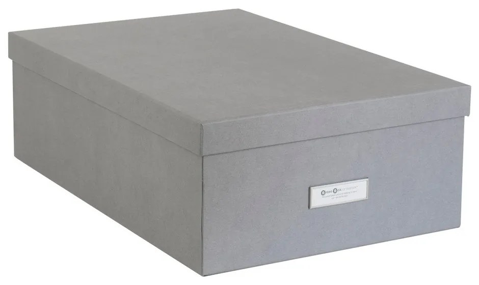 Set 3 cutii de depozitare Bigso Storage Box of Sweden Inge, gri