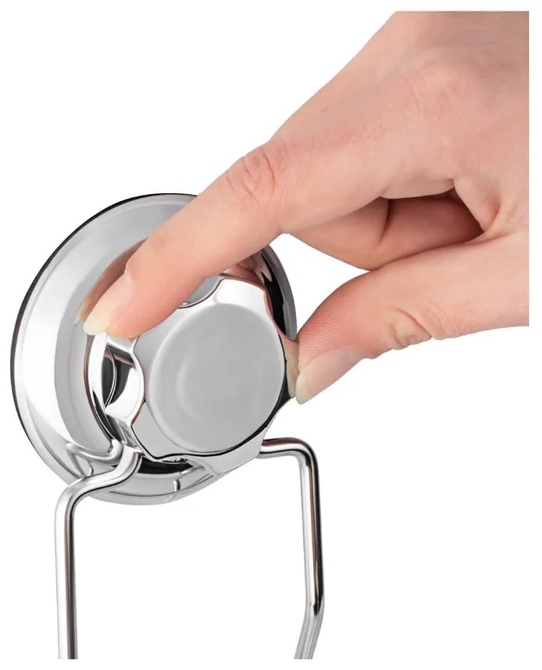 Savonieră argintie autoadezivă din oțel Bestlock Bath – Compactor