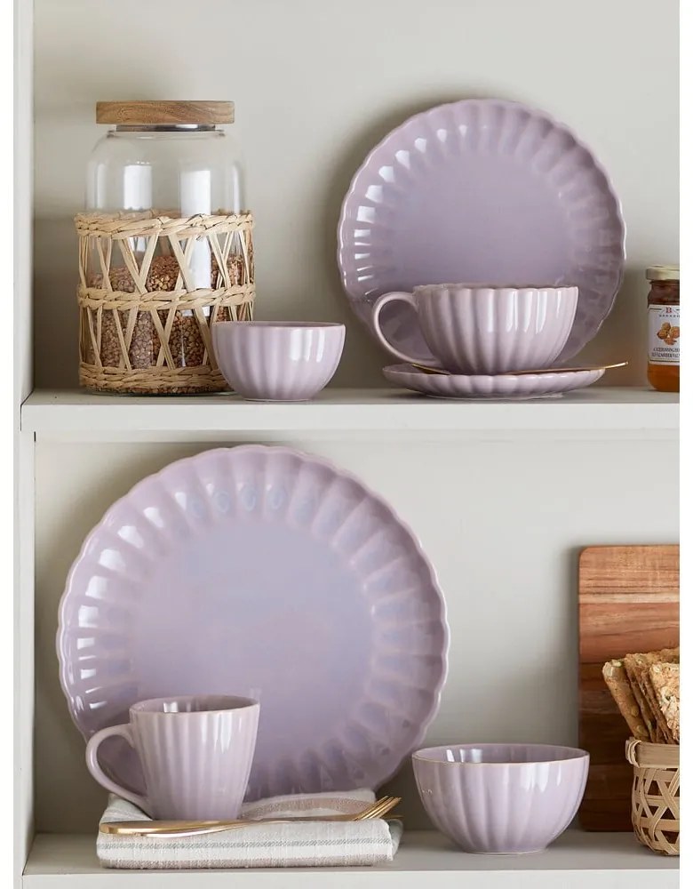 Ceașcă roz-deschis pentru cappuccino din gresie 220 ml Latina – Bloomingville