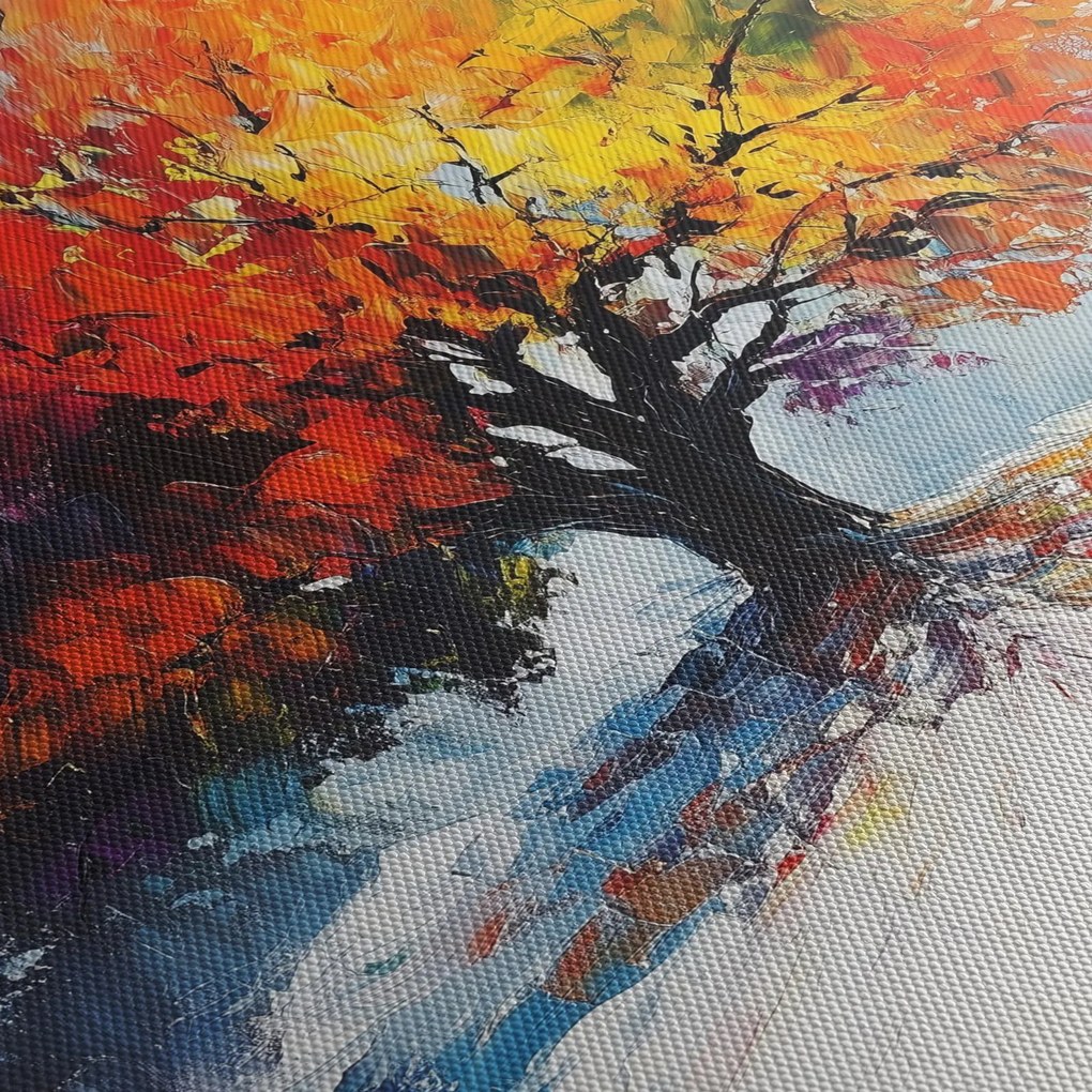 Tablou - Copac multicolor (90x60 cm)