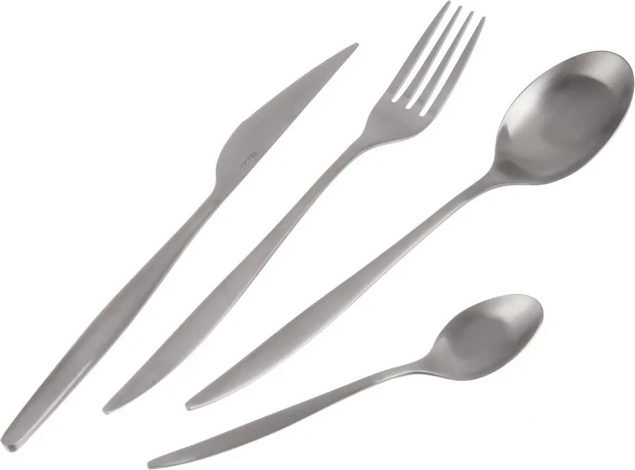 Tacâmuri argintii din oțel inoxidabil 24 buc. – Orion