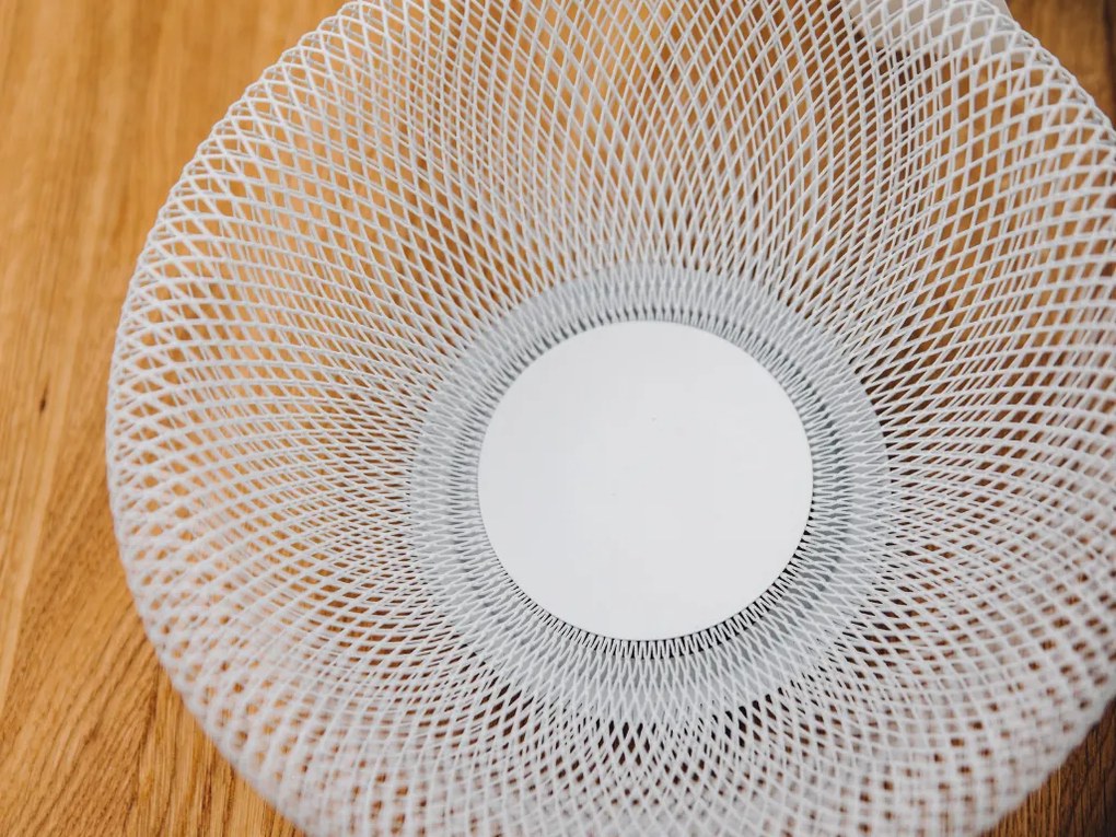 Coș de fructe din metal alb Ø 25 cm