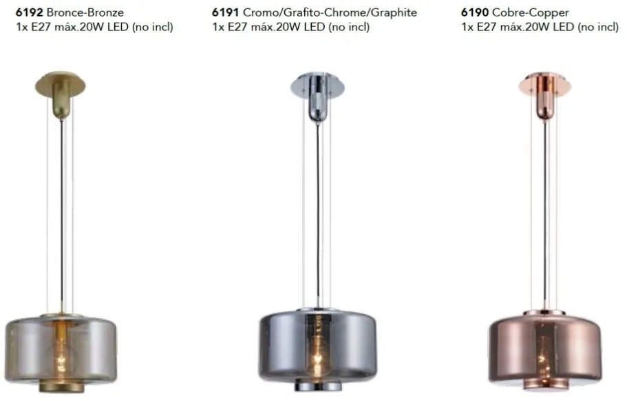Lustra/Pendul modern design decorativ JARRAS 40cm cupru