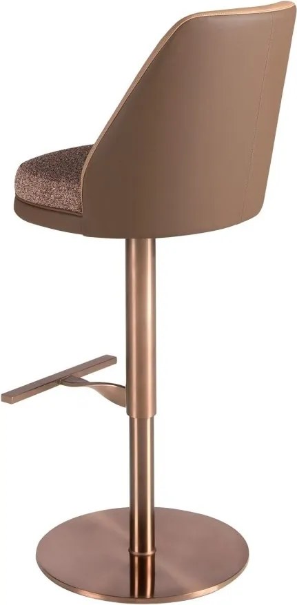 Scaun de bar pivotant cu inaltime reglabila Stool maro