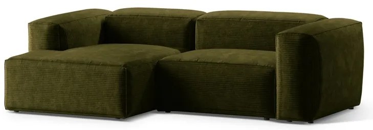 Coltar 2 locuri Bergamo velur reiat L244 cm