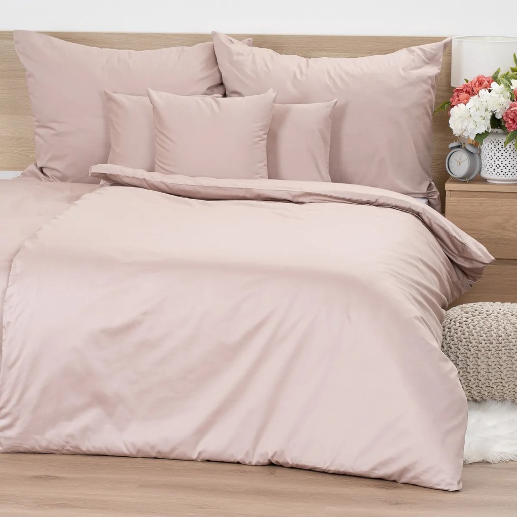 Lenjerie de pat din satin 4Home Cappuccino, 140 x 220 cm, 70 x 90 cm