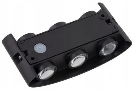 Aplică LED de exterior ARROW 6xLED/1W/230V IP54 negru