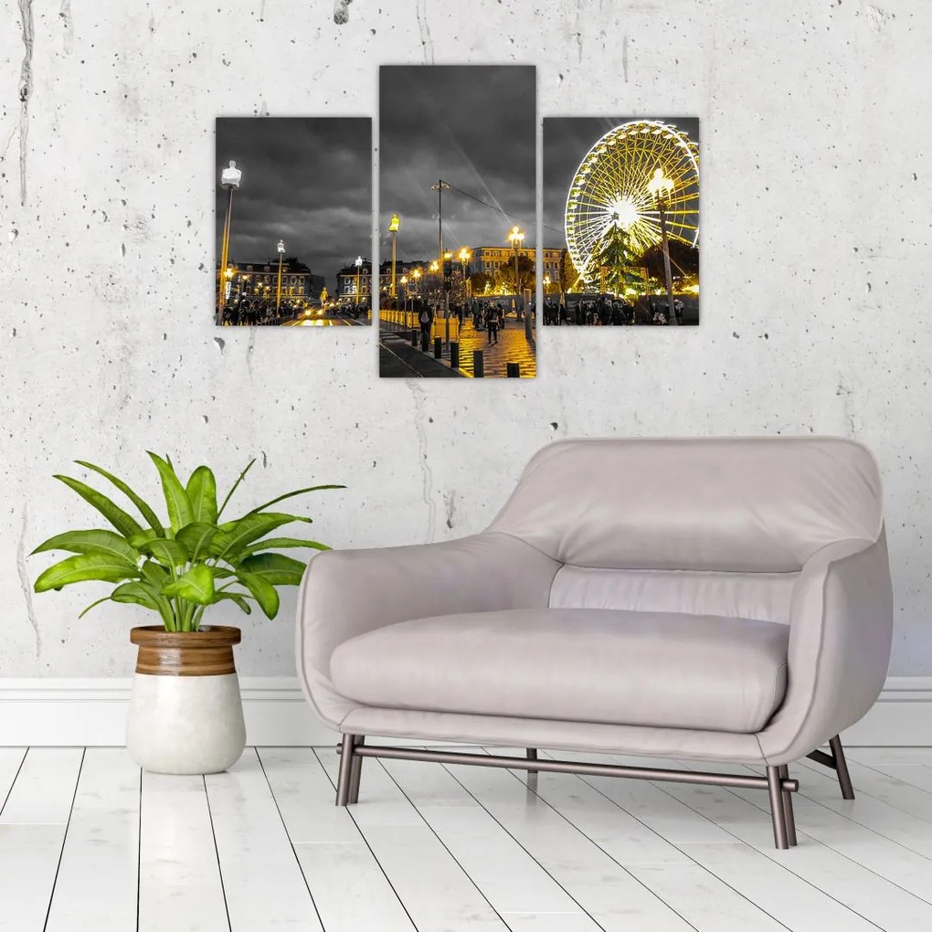Tablou carusel în amurg (90x60 cm)