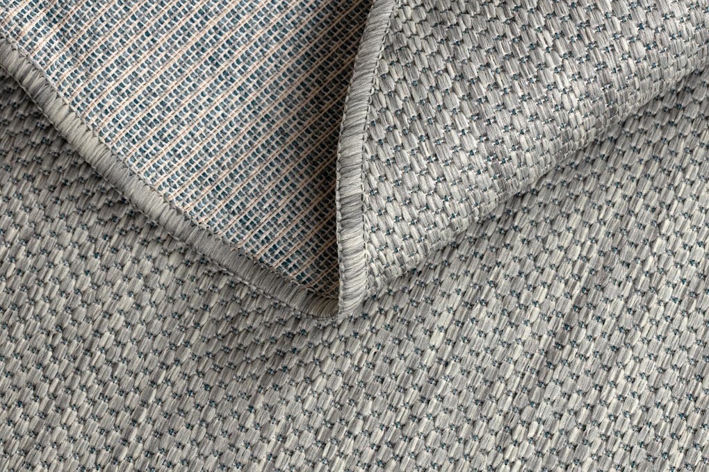 Covor SISAL SION cerc A5165A Melanj țesute plate gri