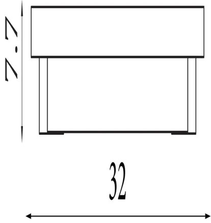 Searchlight 18380-32GO - Aplica de perete ANCHOR cu LED, 12W, 230V