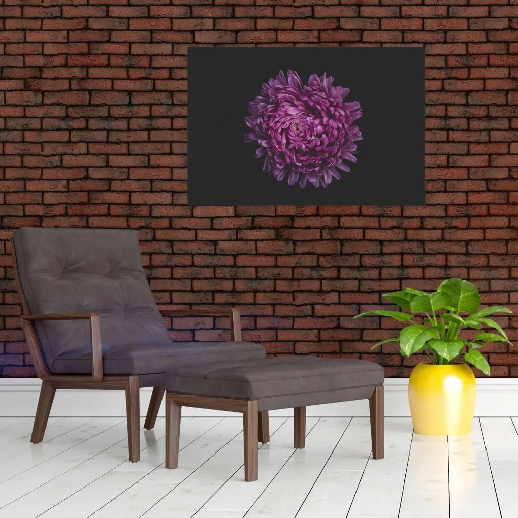 Tablou cu floare violetă (90x60 cm)