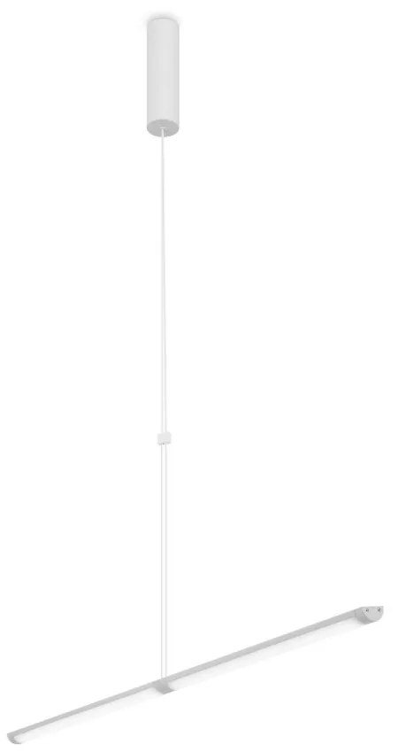 Lustra LED, pendul design modern Supersymmetry alb 88,6cm