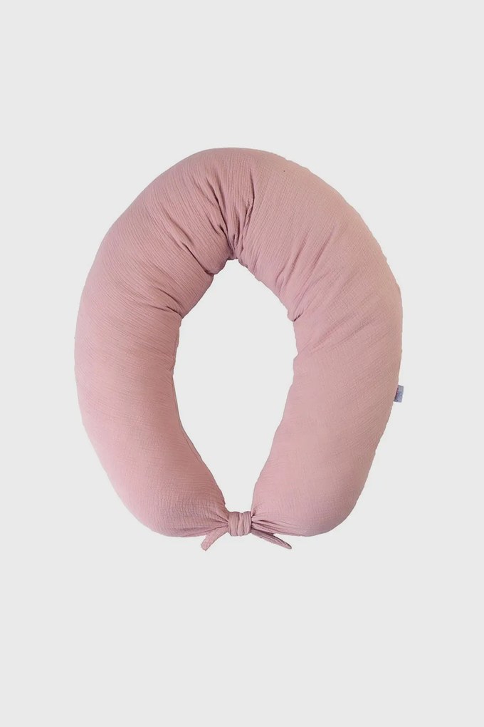 Pernă alăptare Muslin, roz