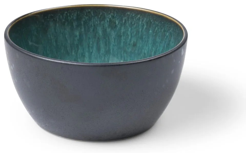 Bol mic verde/negru din gresie Gastro Green/Black – Bitz