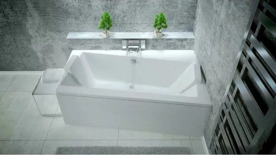 Cada asimetrica Besco Infinity 170x110 cm dreapta
