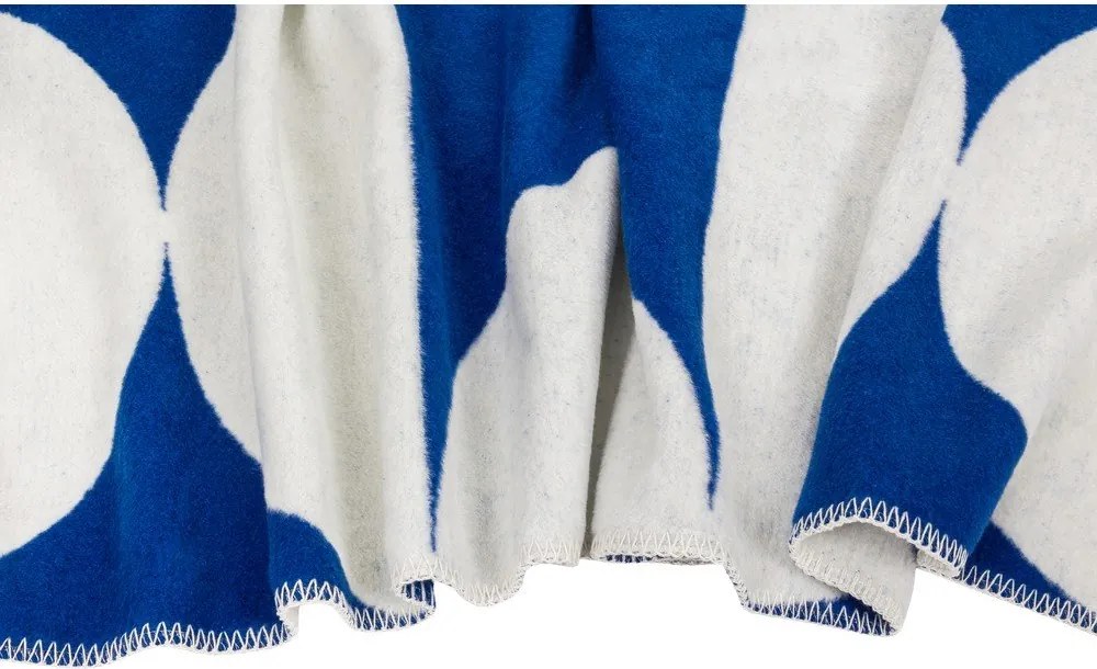 Pătură albastră/crem 150x200 cm Tul – noo.ma