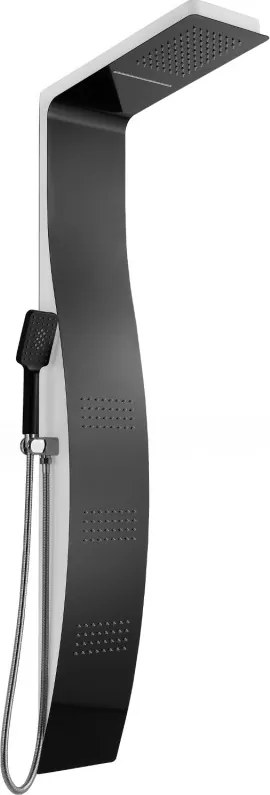 Mexen Bali panou de duș, negru/alb - 7622-03-71