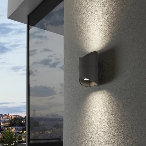 Eglo 95076 - Aplică de perete pentru exterior ABRANTES, 2x LED, 6W, 230V, IP44