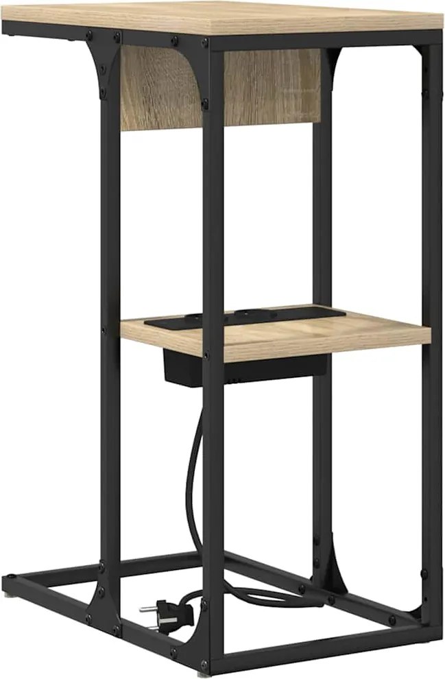 vidaXL Dulap de noapte Stejar Sonoma 41,5 x 26 x 60,5 cm Lemn compozit