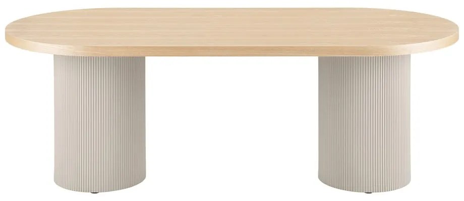 Masă de dining cu blat cu aspect de lemn de frasin 100x220 cm Solva – House Nordic