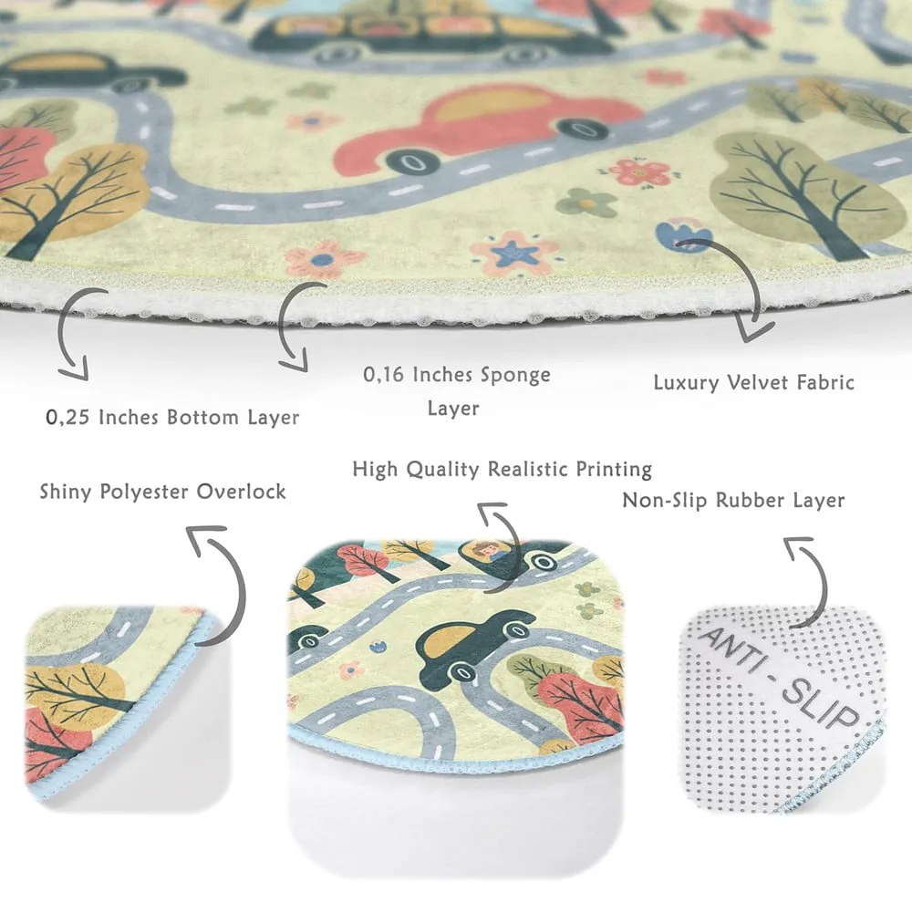 Covor pentru copii ø 80 cm Comfort – Mila Home