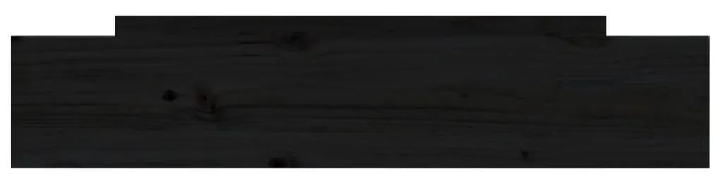 Sertare pentru pat, 2 buc., negru, lemn masiv de pin Negru, 90 x 93 x 18 cm