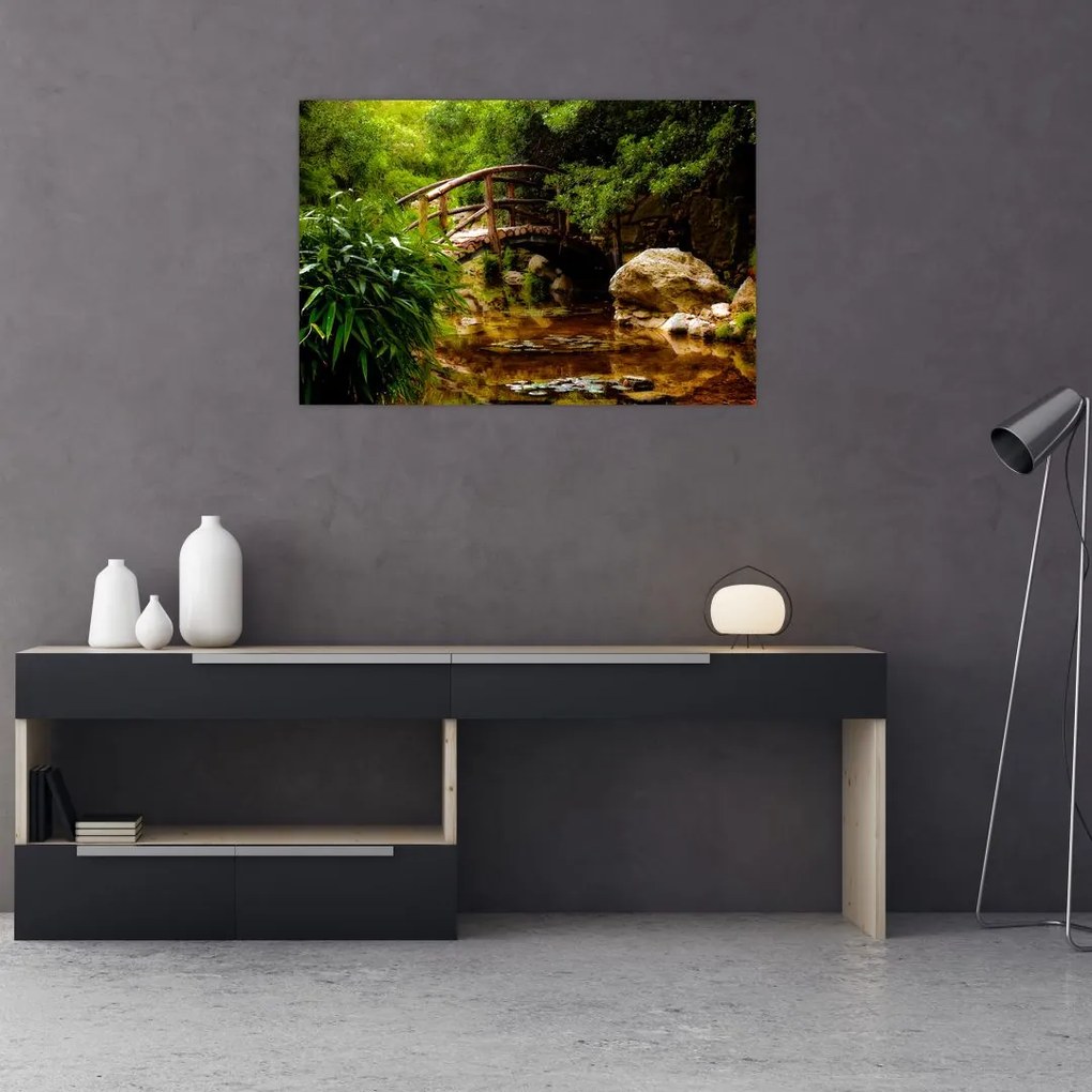 Tablou - Pod prin râu (90x60 cm)