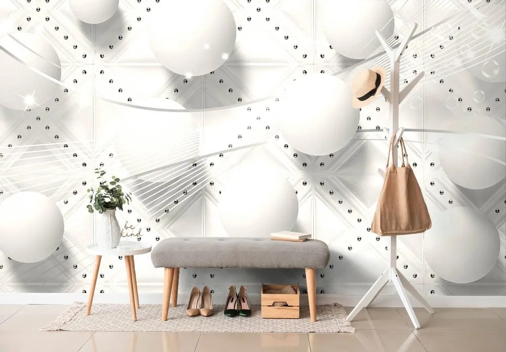Tapet lux în design alb și negru