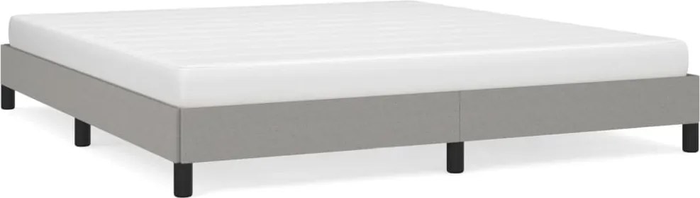 vidaXL Cadru de pat fără saltea, gri deschis, 180x200 cm, textil